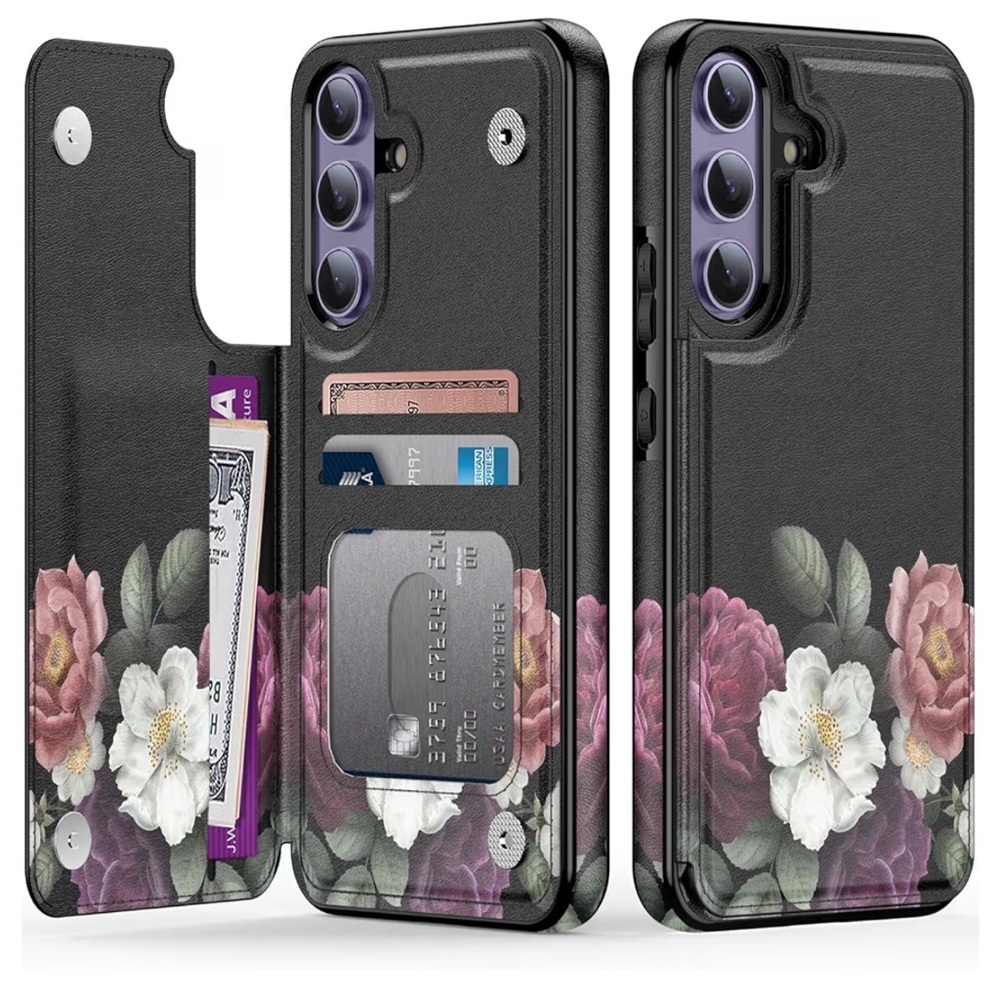 Samsung galaxy S25 Plus Wallet Case Cute Floral